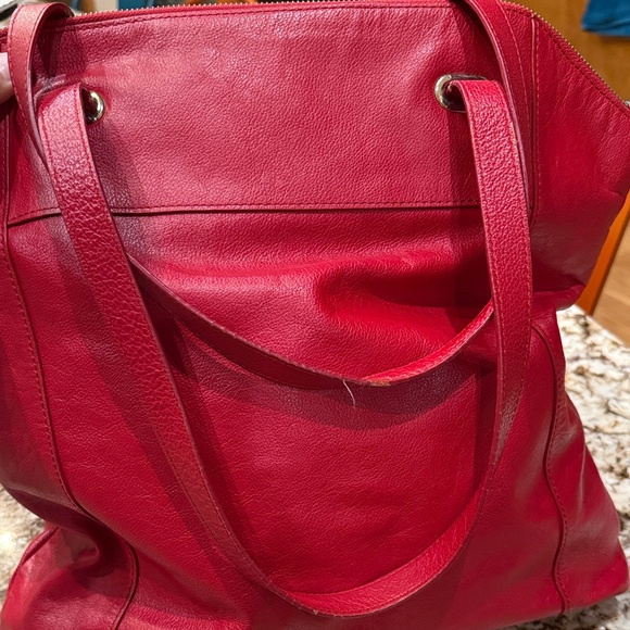 Banana Republic Vibrant Red Tote Bag - Picture 6 of 10